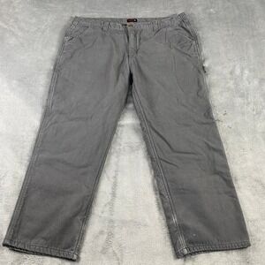 Wolverine Fleece Lined Carpenter Pants 44x30 Workwear Gray‎ Utility Warm Outdoor